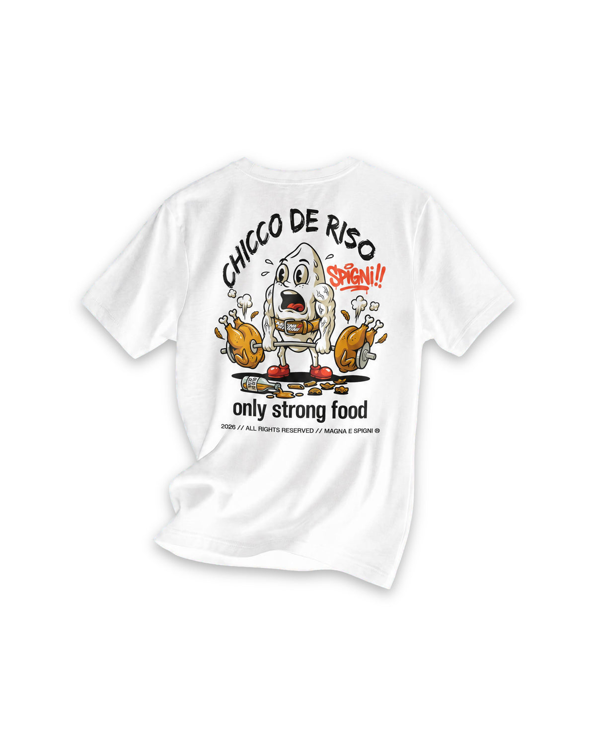 Chicco de Riso — T-shirt Bianca, retro