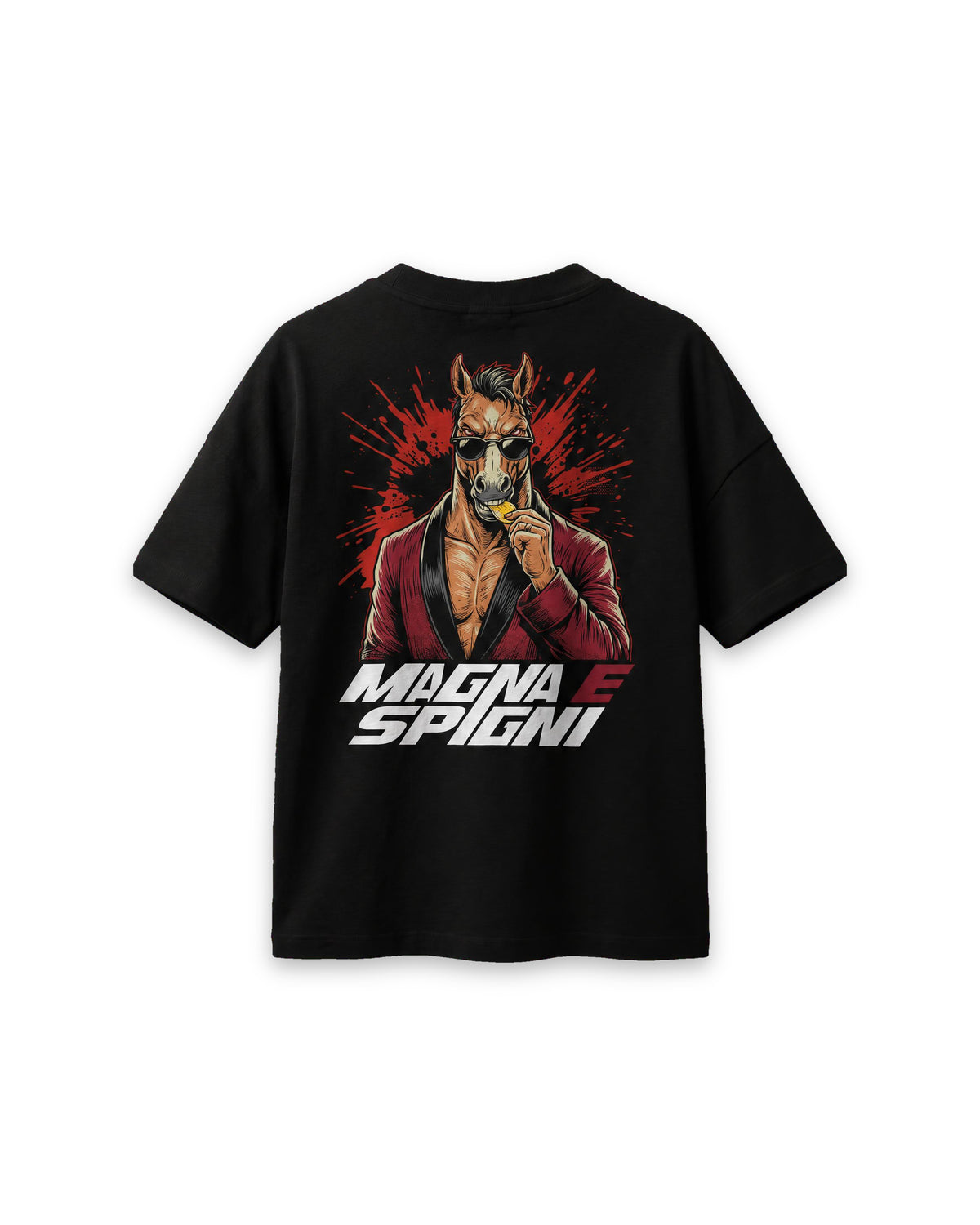 Ognuno a modo suo — T-shirt Oversize Nera, retro